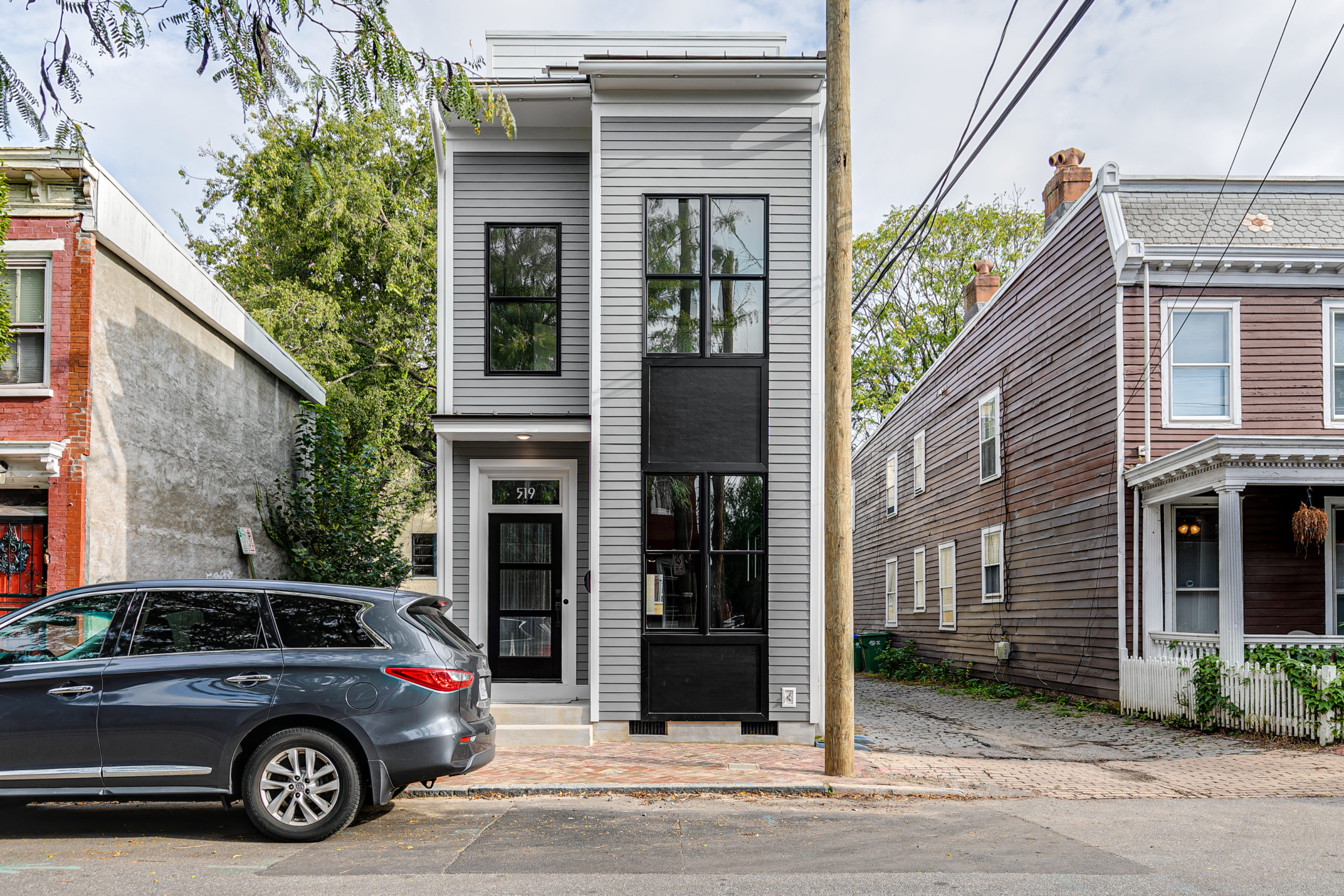 Luxurious Custom Home Featuring A Modern Entrance At St. James Street.